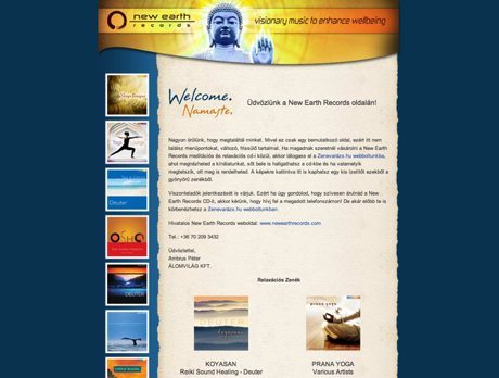 New Earth Records Magyarország ~ Prémium WordPress honlap
