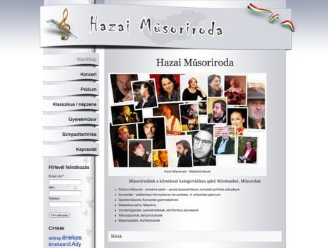 Hazai Műsoriroda ~ Prémium WordPress honlap